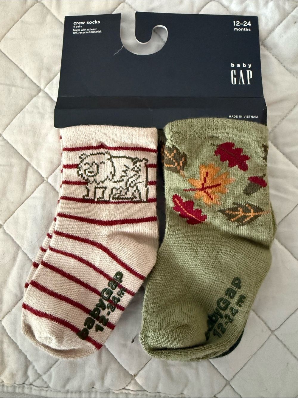NWT | Baby Gap 4 Pair Socks | 12-24 Mo